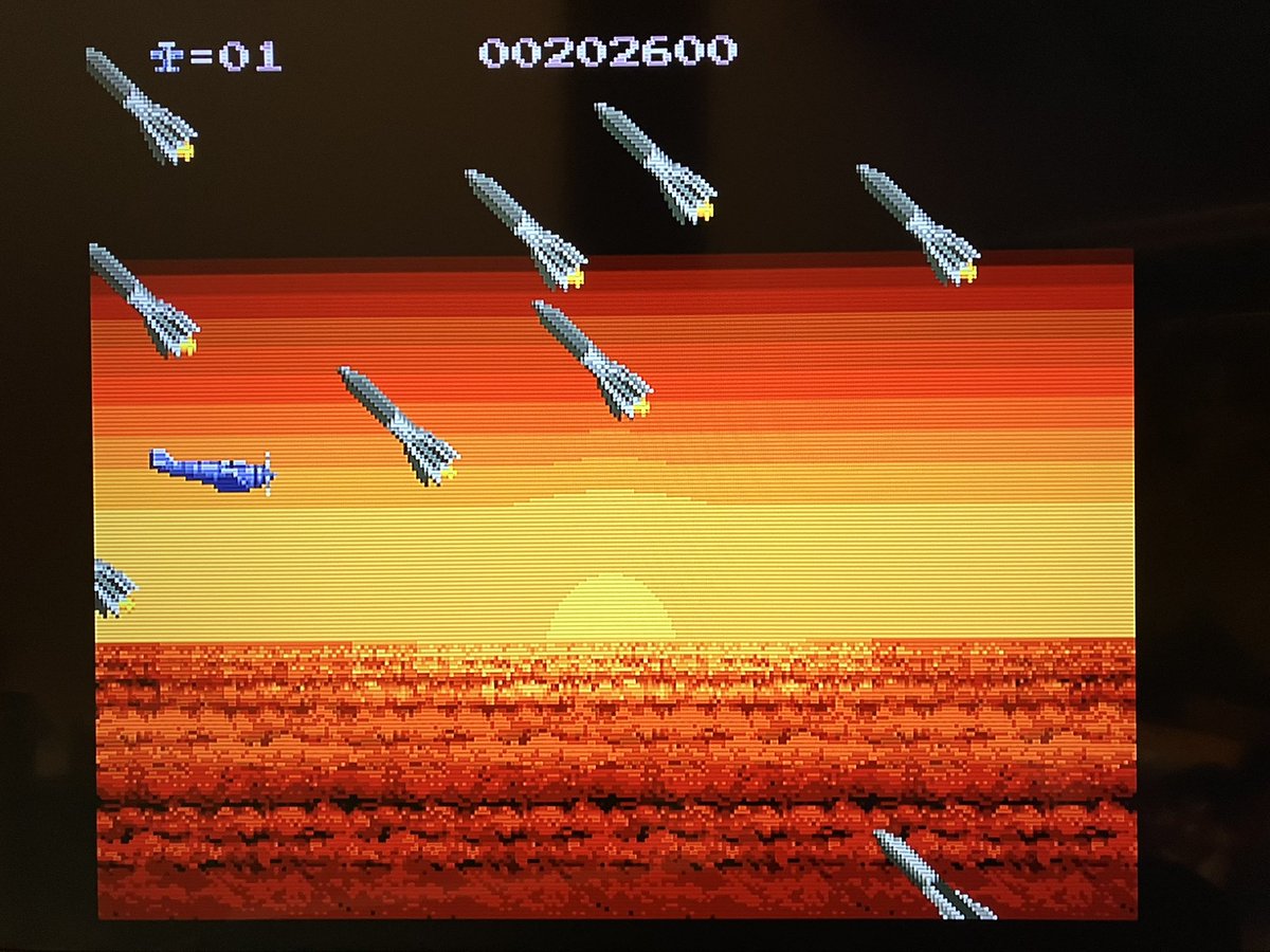 あけましておめでとうございます 今年もPCエンジン版P-47で日の出風🌅