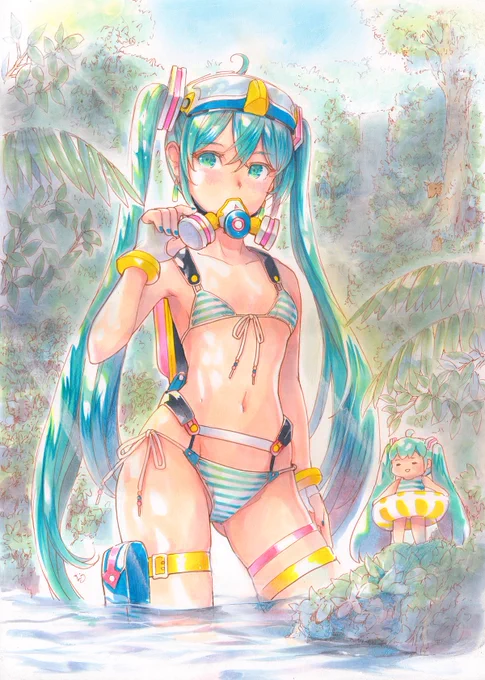 あけましておめでとうございますっ¶(⁄=˅̮=∖)⁋ 今年もいっぱい描くぞ〜 #2025年自分が選ぶ今年の4枚