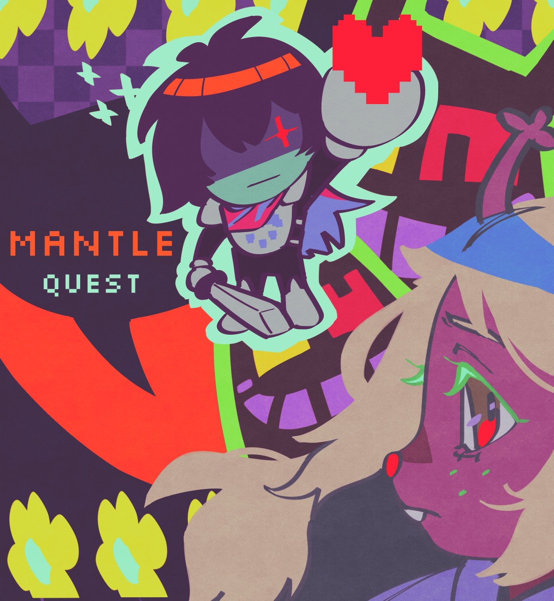 Some of my fave #Deltarune pieces I did last year!