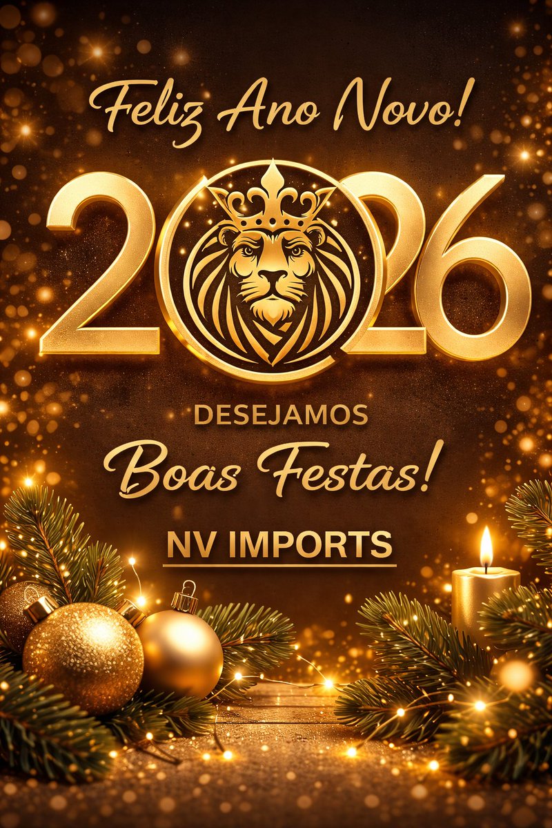 ✨ Obrigado, 2025!
A NV Imports agradece a todos os clientes pela confiança e parceria ao longo do ano.

Que 2026 chegue com ainda mais conquistas, muita emoção e a energia da Copa do Mundo! ⚽🔥
Seguimos juntos levando paixão pelo esporte para todo o Brasil.

🥂 Feliz 2026!
