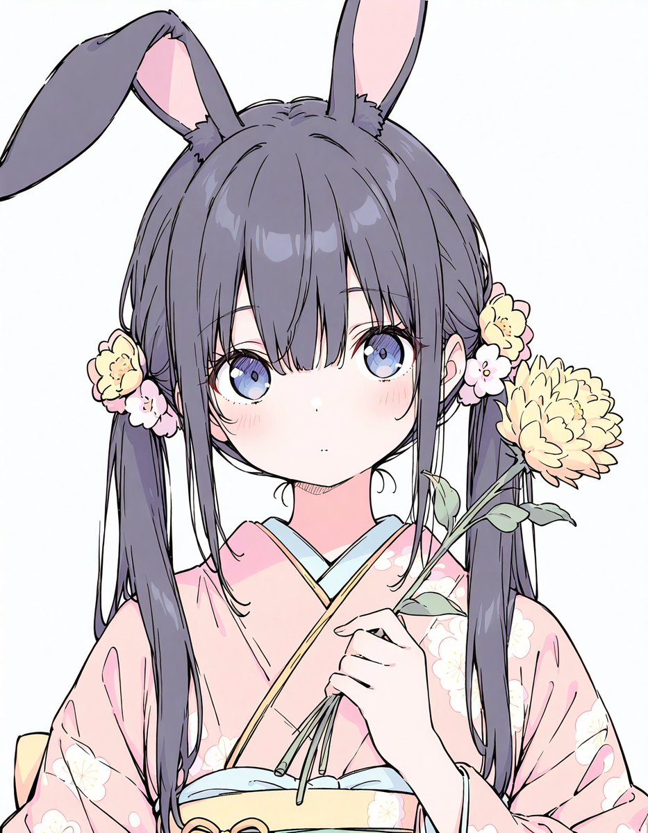 明けましておめでとうございます🐰🐰🐰 #AIイラスト #AIart