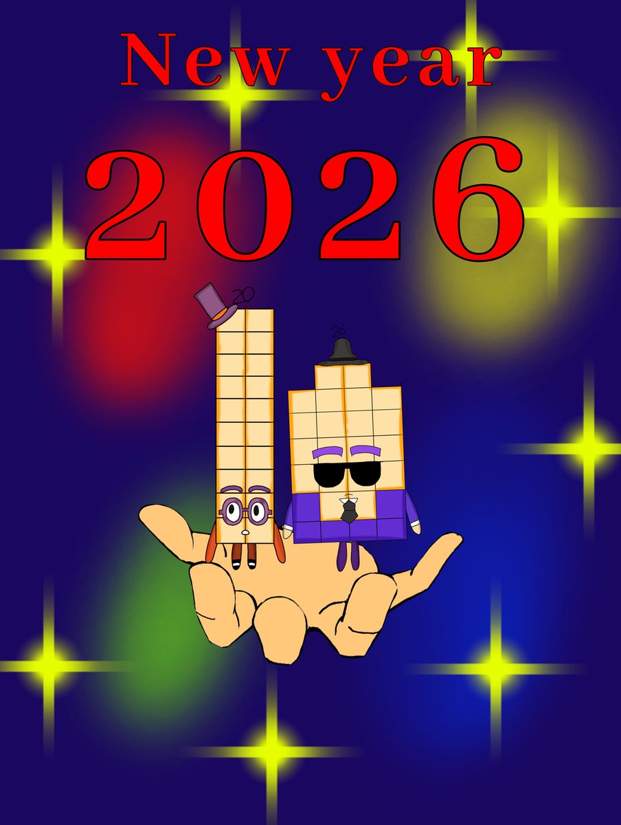 TirlerBarbara's tweet photo. #numberblocks happy new year #learningblocks #NewYear2026 https://t.co/3JcVH8jwhn