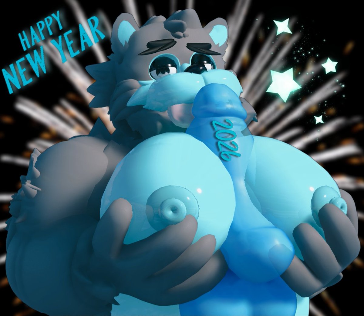 Happy New Year My Lovely Bear Cubs! 💙💦🍆