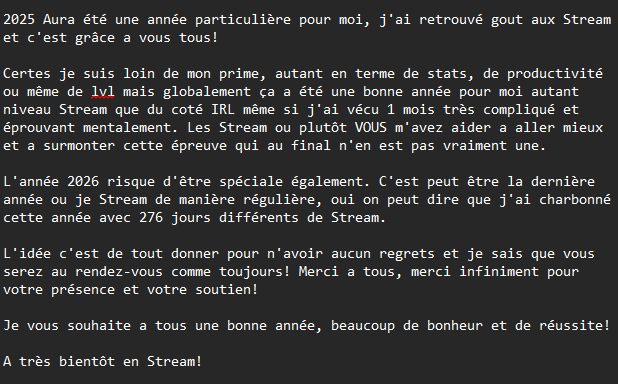AssaTV's tweet photo. Bonne année a tous et merci pour tout 🥳 https://t.co/MNRgRVp3zO