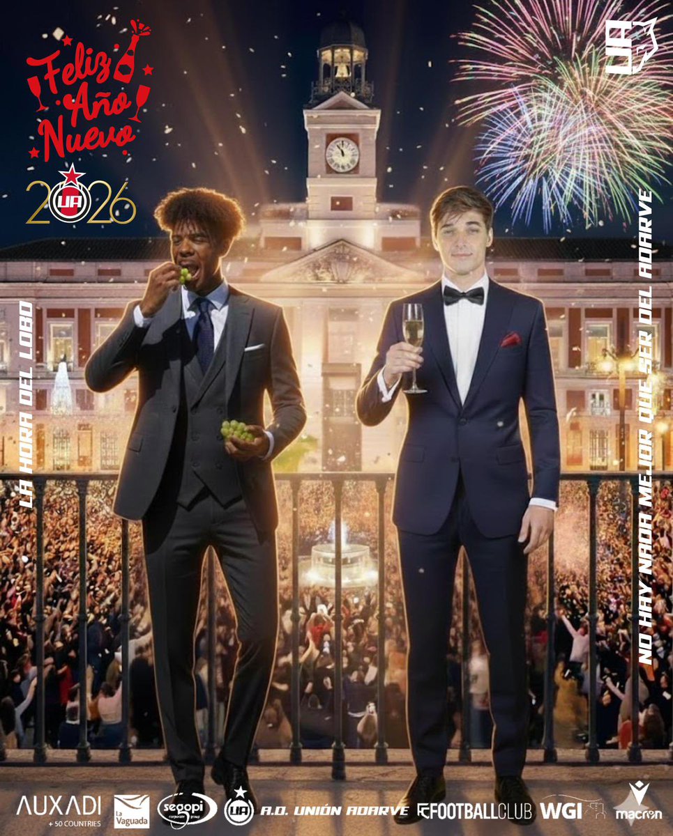 🎉 ¡El 2026 va a ser nuestro año!

❤️ Disfrutad, vivid y celebrad con los vuestros el nuevo año que entra

🐺 ¡Os queremos, lob@s!
