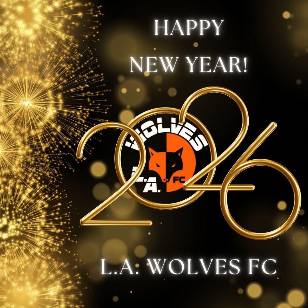 LAWolvesFC's tweet image. The L.A Wolves wishing all our players, coaches, sponsors, partners, family and fans a happy and prosperous New Year!