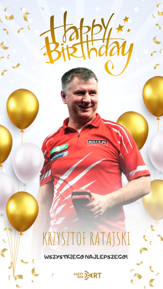 LaczyNasDart's tweet photo. 🎉 𝗪𝗦𝗭𝗬𝗦𝗧𝗞𝗜𝗘𝗚𝗢 𝗡𝗔𝗝𝗟𝗘𝗣𝗦𝗭𝗘𝗚𝗢, 𝗞𝗥𝗭𝗬𝗦𝗭𝗧𝗢𝗙 🎉

Legenda. 
Ikona. 
Mistrz. 

49. urodziny obchodzi dziś człowiek, bez którego nie wydarzyłoby się bardzo, bardzo wiele.

Czego mu życzyć? Dobrze wiemy, czego. Oby za kilkanaście godzin miał powody do wielkiego świętowania 🥳
#łączynasdart