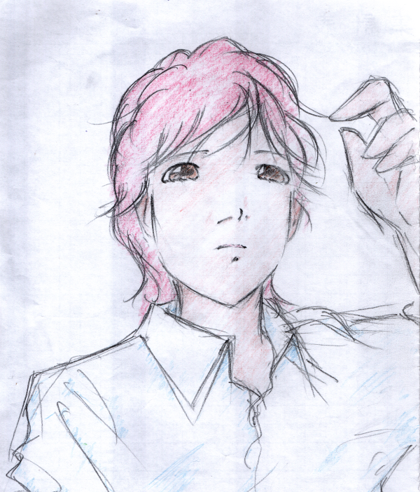 空容器降ろしを待ってるときに描いた線画に、弁当運びを待ってるときに色塗りした絵。
運送業は待機が多い、お陰でお絵かきか上達したけど。

アナログでええねん。