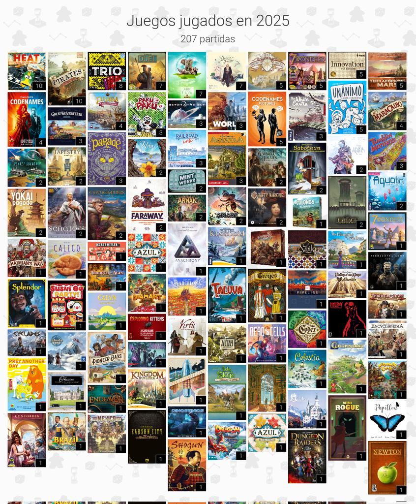 Las pocas partidas de este año 😁