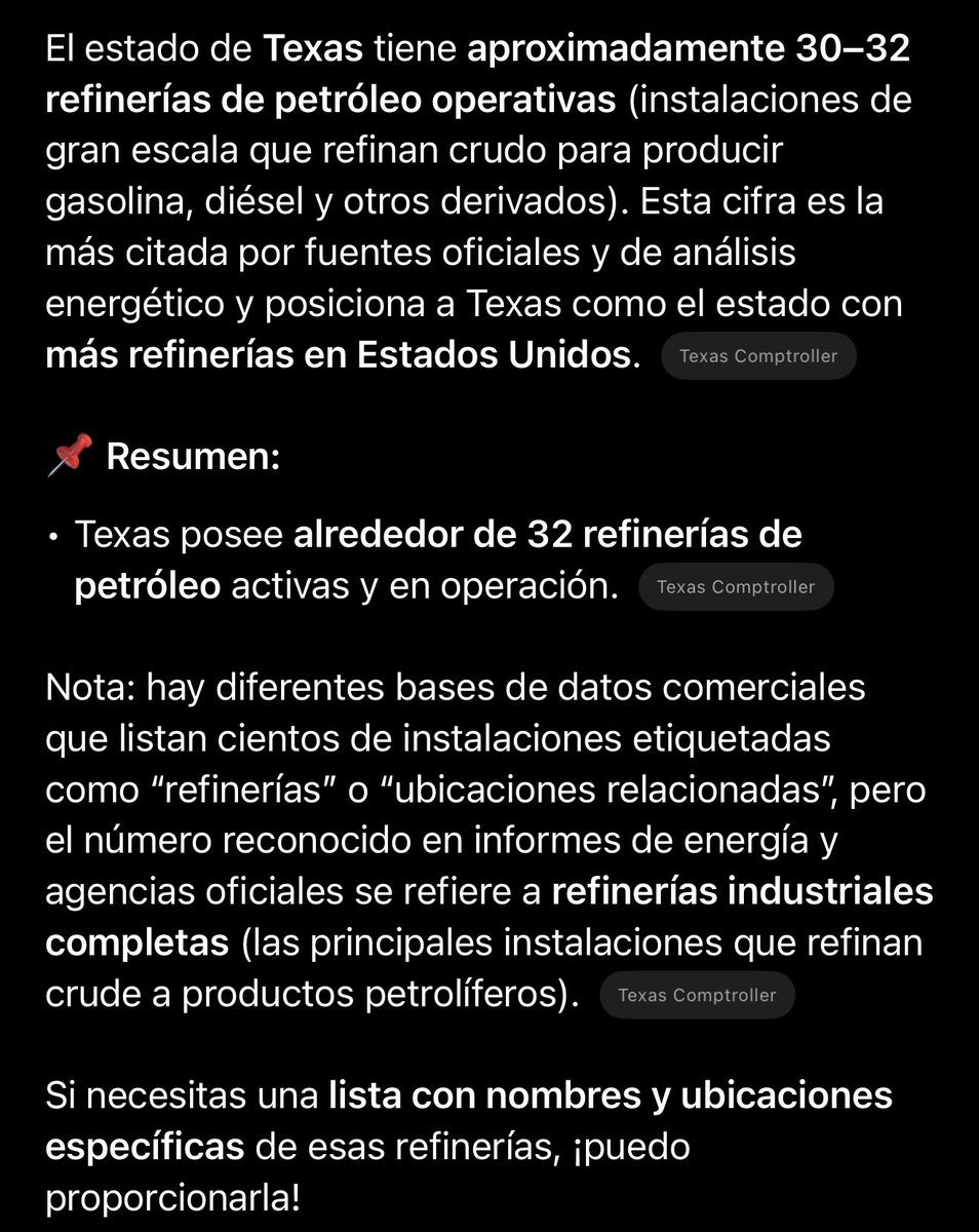 <a href="/AlanAdameMX/">Alan Adame </a> <a href="/lopezobrador_/">Andrés Manuel</a> <a href="/Claudiashein/">Claudia Sheinbaum Pardo</a> El estado de Texas cuenta con 32 refinerías, México cuenta con 7 refinerías en México y una barda