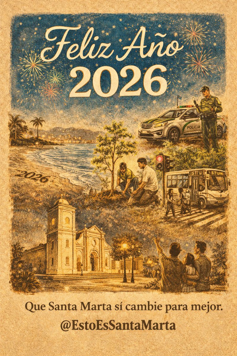 EstoSanta's tweet image. Les deseamos un feliz año 2026, volveremos con más realismo, más determinación, mas ciudad, más sueños, mucho mas
