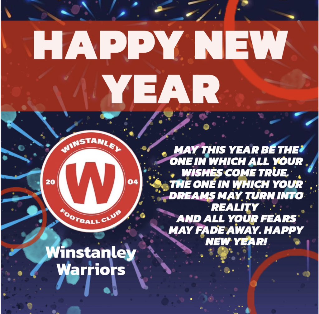 WWJFC's tweet image. Happy New Year from everyone at Winstanley Warriors 🎄

Wishing everyone connected with the club a very Happy New Year and a fantastic 2026