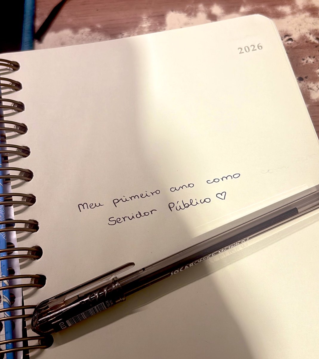 designerconcurs's tweet image. Primeira pagina da minha agenda de 2026 🥹