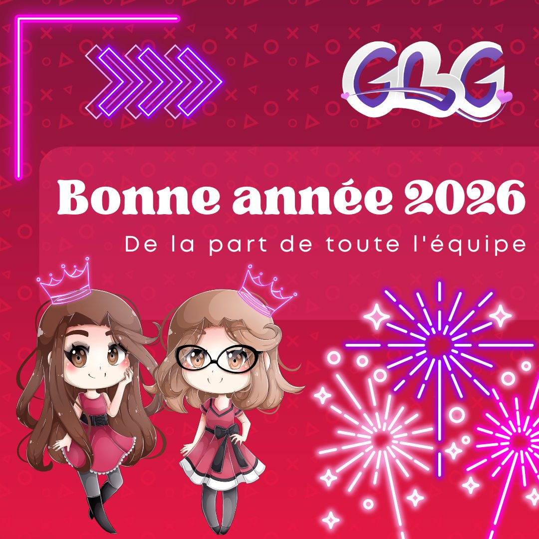 GeeksByGirls's tweet image. Bonne année à toutes et tous ! ✨🎮
On vous souhaite une nouvelle année remplie de #Jeux, de #Mangas, de coups de cœur et de moments cosy à partager 💜
Merci d’être là, l’aventure continue pour cette dixième année avec vous ✨

#BonneAnnee #BonneAnnee2026 #JoyeusesFetes #GBG