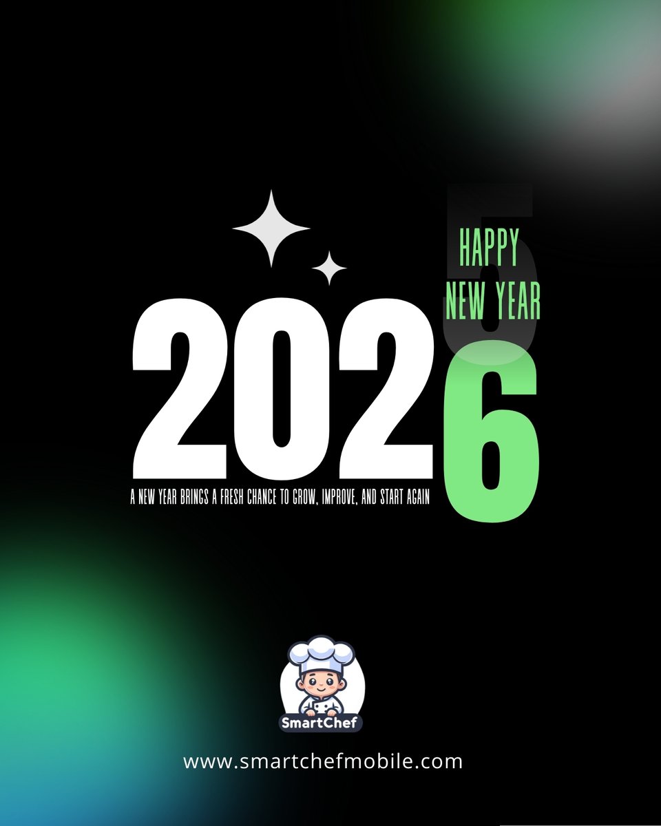 SmartChefApp_01's tweet photo. ✨ Hello 2026! ✨

A new year means new goals, fresh energy, and bigger possibilities. As we step into 2026, we’re ready to grow, innovate, and create even greater value together.
Here’s to new opportunities, stronger partnerships, and continued success ahead.

#HappyNewYear2026 https://t.co/HLHqGl32jf