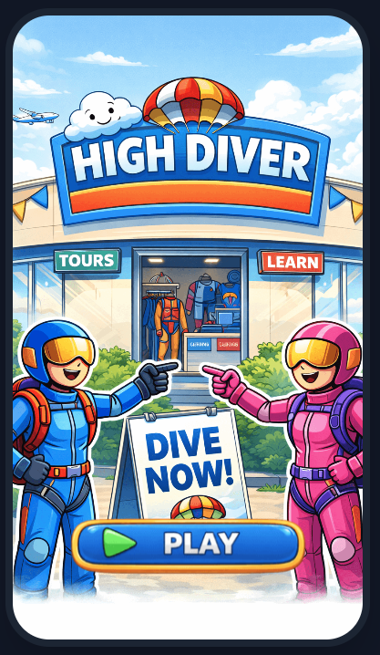 Professor420K's tweet image. Had fun building my game for the @Scrollyfeed × @SuperteamUK No-Code Game Jam 🪂

Game Name: High Diver
⬇️ Dive from 4,000m → 0m
✈️ Dodge planes &amp;amp; ⚡ thunderclouds
🧲 Collect artifacts &amp;amp; 🚀 powerups

🔗 Play here: high-diver.netlify.app

📲 #ScrollyGameJam 🎮