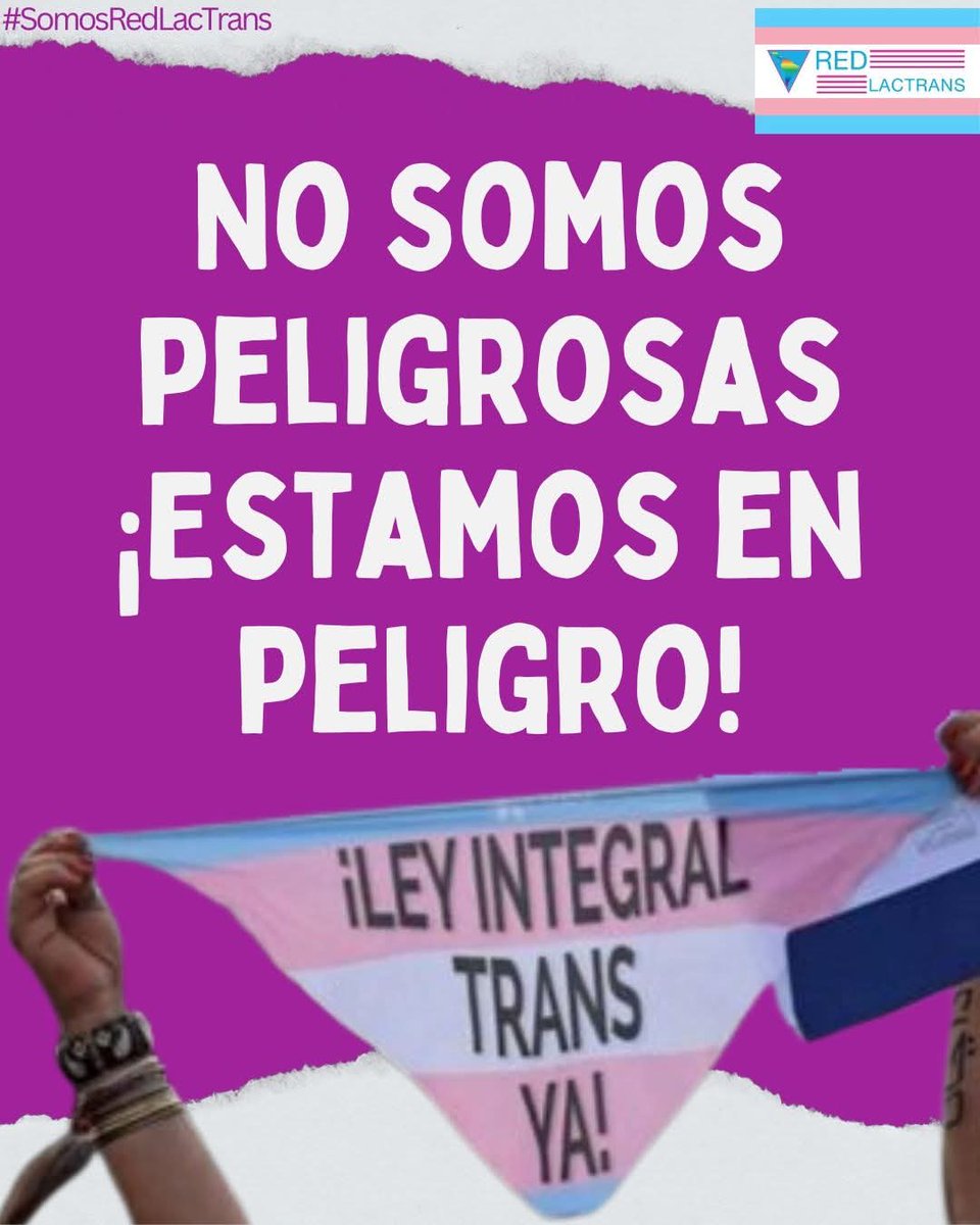 #leyintegraltrans #niunpasoatras <a href="/casa_trans/">Casa Trans</a> <a href="/redlactrans/">REDLACTRANS</a> <a href="/trans_feminismo/">PlaTRANSforma Feminista</a> <a href="/ATTTA_nacional/">ATTTA Red Nacional</a>