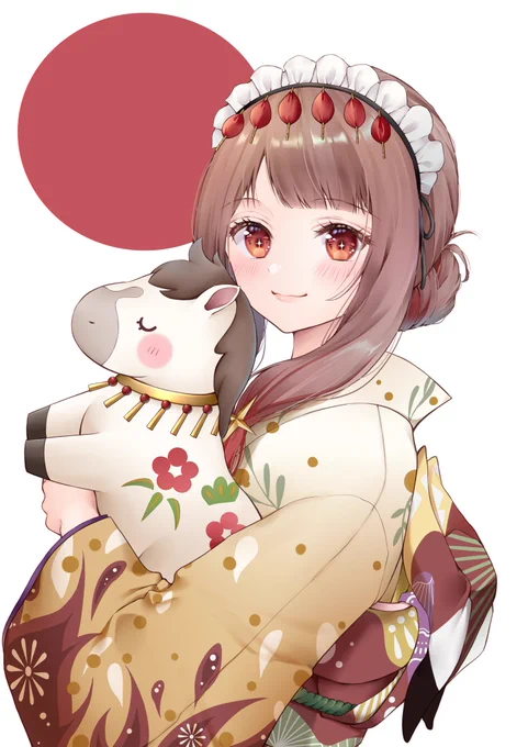 新年の絵を描かせて頂きました! 2026年、いい風切って走り出しましょう