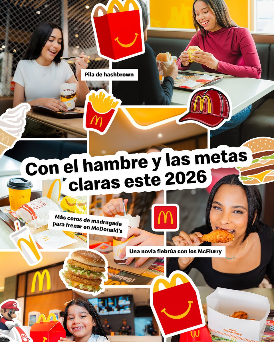Soñar, reírse, inventarse planes y terminar donde uno siempre es feliz. 🍔🍦🌙

Así queremos que se vea el 2026. Comenta el número de veces que nos visitaste el año pasado.

#VivirAloMAC #McDonaldsRD #McDonalds #MeEncanta