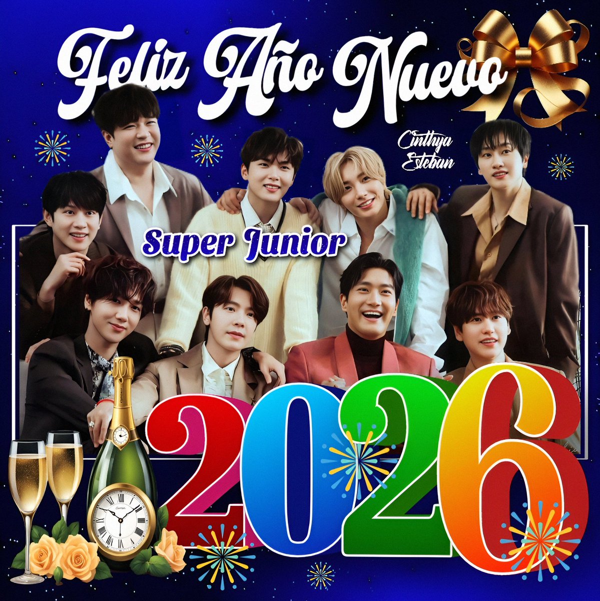 CINTHYAESTEBAN8's tweet photo. ¡¡¡ FELIZ  AÑO  NUEVO !!! 🥳🥳🥳🎉🎉🎉 MIS  MEJORES  DESEOS  PARA  TODOS 🥰🥰🥰💙💙💙💙💙💙❤❤❤😘😘😘
@SJofficial 💙💙💙👑👑👑
#SUPERJUNIOR_20th_Anniversary 🥳💙🎉
#20toEternitySuperJunior 💙💙💙🥰🥰🥰
#ELFBolivia 💙💙💙❤💛💚🇧🇴🇧🇴🇧🇴🇧🇴🇧🇴 https://t.co/mRaOhEpdlP