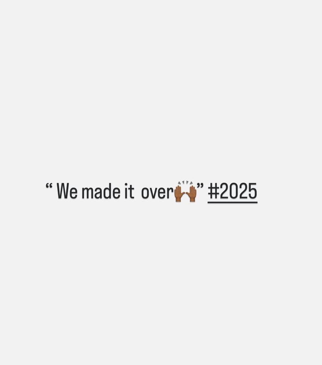 IamTabithaBrown's tweet photo. Baby we done messed around and made it thru 2025!! A SUCCESS STORY 🙌🏾🙌🏾 😂😂 https://t.co/E3BpFKAJDV