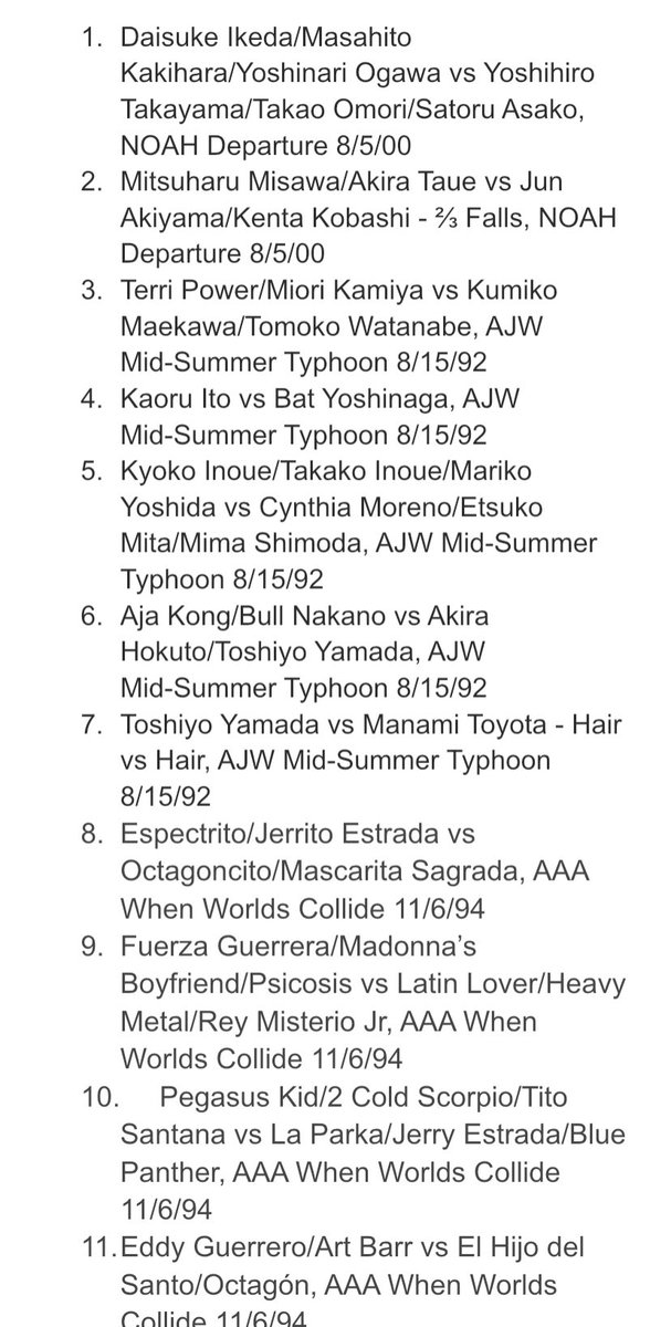 BigBiznecse's tweet image. Are you somehow not sick of us yet (how could you be if you didn’t watch)?

PRESENTING THE WHEELY GOOD STUDY GUIDE

Every match worth watching from a Wheely Good Podcast show as decided by only me 1/3

Prerequisite fuck every evil malicious person below