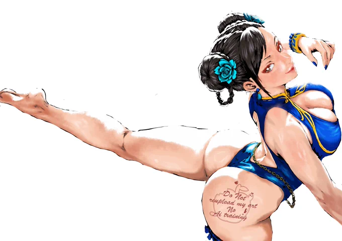 春麗 outfit4。筆ペン画&線画抜きver Chun-Li, Without or Only brushpen ver. 𝔽𝕒𝕟𝕒𝕣𝕥 𝕠𝕗 #StreetFighter6 #格ゲーキャラ描こうぜ