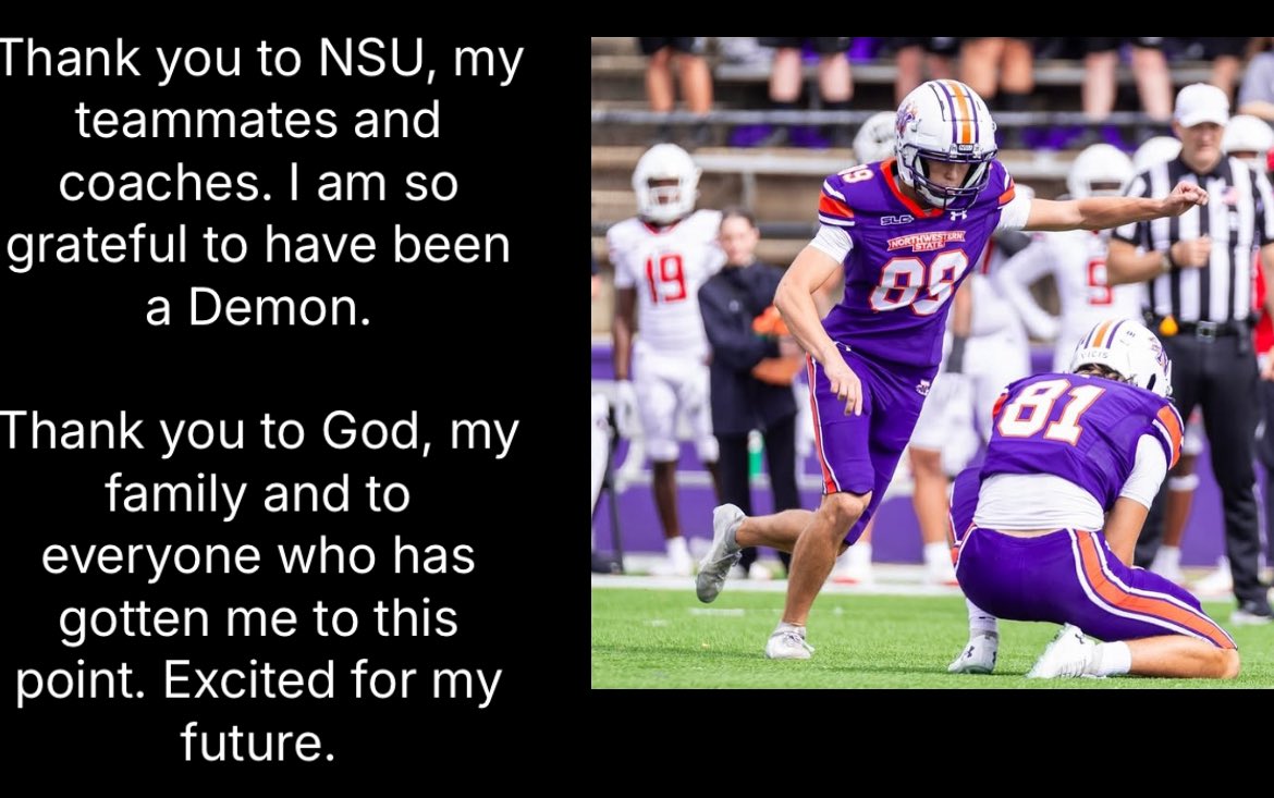 Grayson_Lytton's tweet image. After lots of prayer and consideration, I have decided to enter the Transfer Portal.

D1 TRUE FRESHMAN  12 game starting kicker. 

-DM for FIlM