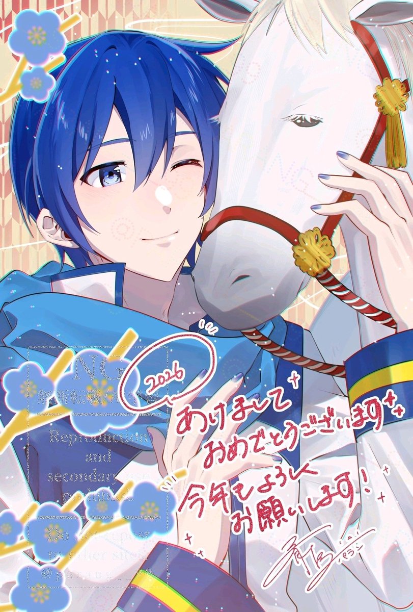 あけましておめでとうございます！
2026年もよろしくお願いします🎍💙✨