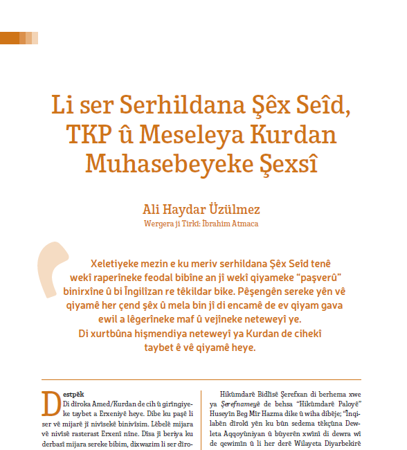 SilemanCevik's tweet photo. Îşev jî navê 4 nivîsên din parve dikim.
Ew 4 nivîs ev in:
@nubihar https://t.co/mis2HFsVhO