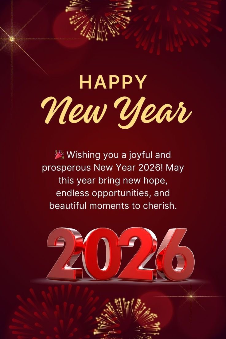 Happy new year everyone 

#HappyNewYear2026