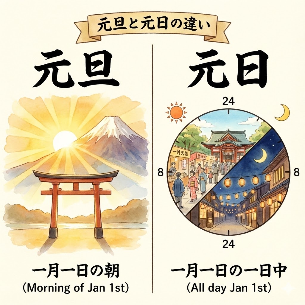 元旦 元 日 違い