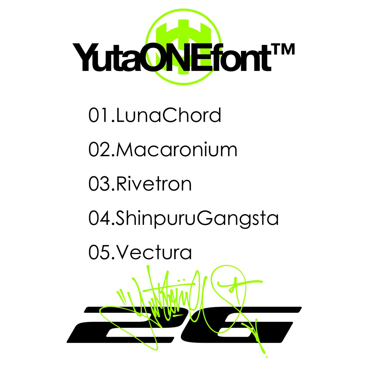 ゆうたONE｜ロゴと無料フォント tweet media