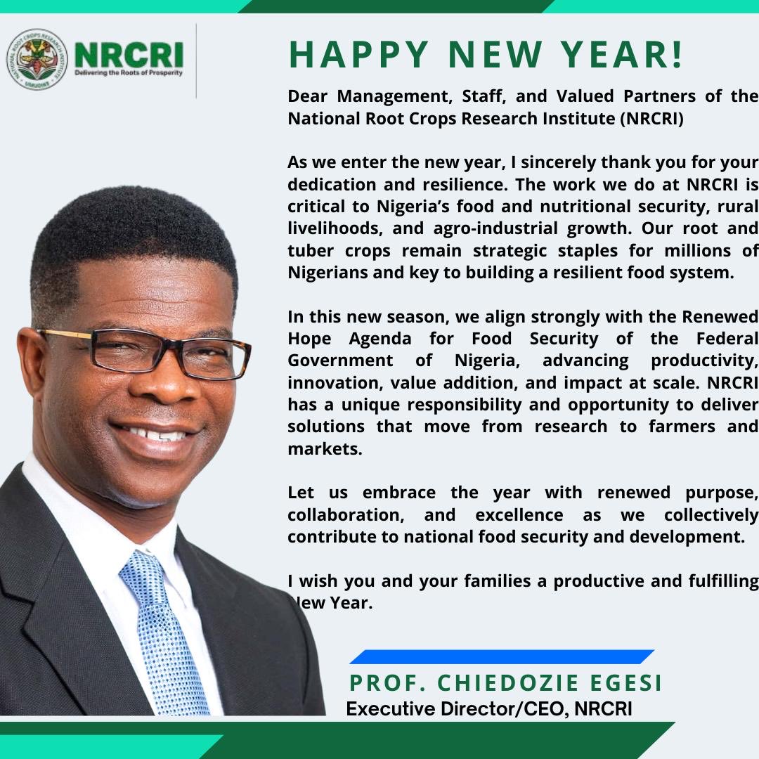 Happy New Year🎉🥳🎊

<a href="/IITA_CGIAR/">IITA</a> <a href="/cegesi/">Chiedozie Egesi</a> <a href="/FAO/">Food and Agriculture Organization</a> <a href="/NigeriaGov/">Government of Nigeria</a> <a href="/OFABnigeria/">OFAB Nigeria</a> <a href="/Cornell/">Cornell University</a>