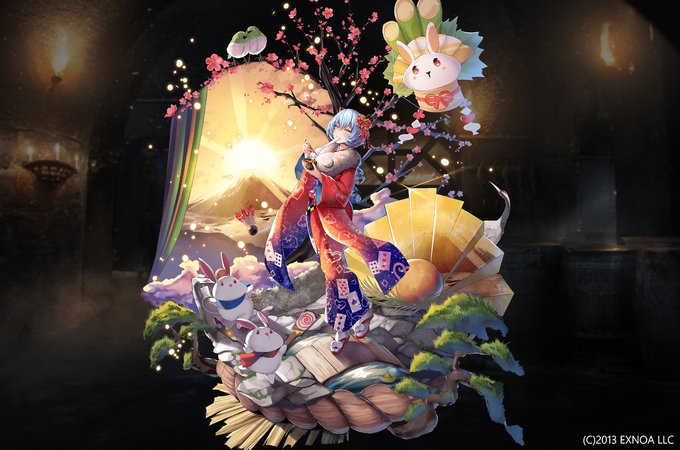 『千年戦争アイギス』にて迎春奇術リズリーを描かせて頂きました。
リズリーのお正月版となります、よろしくね。
#千年戦争アイギス 