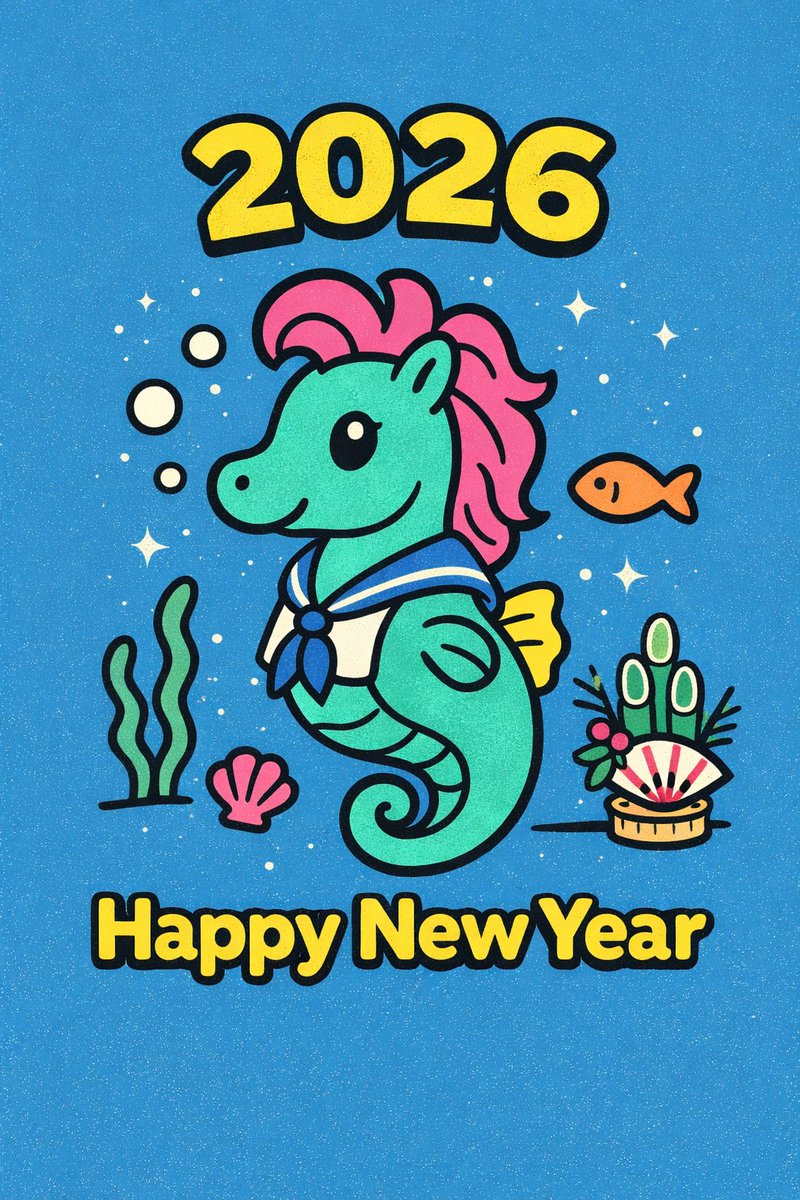 明けましておめでとうございます🐴🐟✨

本年もアクアライフをよろしくお願いします(*^^*)
