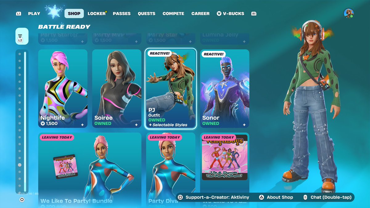 ToothlessPJ's tweet image. I had to restart my game to see all of shop and didn’t notice PJ was here to end off 2025 anyways GO BUY HER!!!