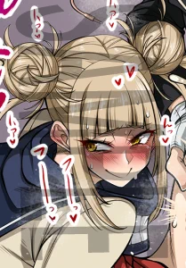 skebで描きました!トガヒミコちゃんの変身能力の応用でヒーローの女の子たちをふたなり化して犯される絵です!