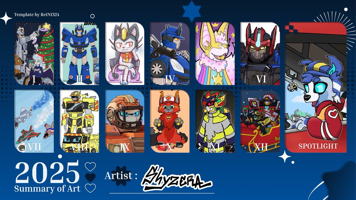 2025 Art summary ! Template from @/ReIN1324 !
#ArtSummary2025 #metalcardbot