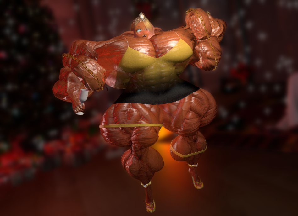 The huge elf wishes you a happy new year full of BEEF!

#SecondLife #musclegrowth #musclegirl #bodybuilding #muscle