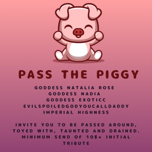 Come be passed around like the filthy little whore you are! 

My friends and I won’t hesitate to absolutely ruin you 😈 

Approach on your knees, Dm me if you are feeling brave enough to face 5 ruthless Dommes.