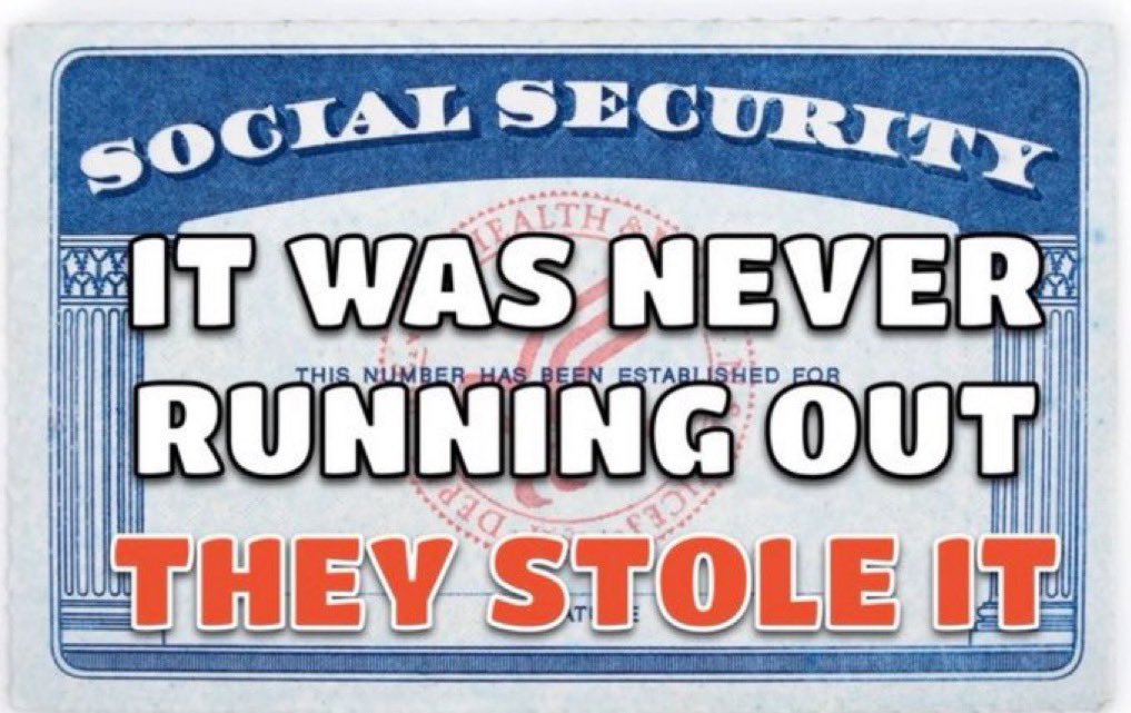 Social Security was never running out …

… the crooks were stealing it!
