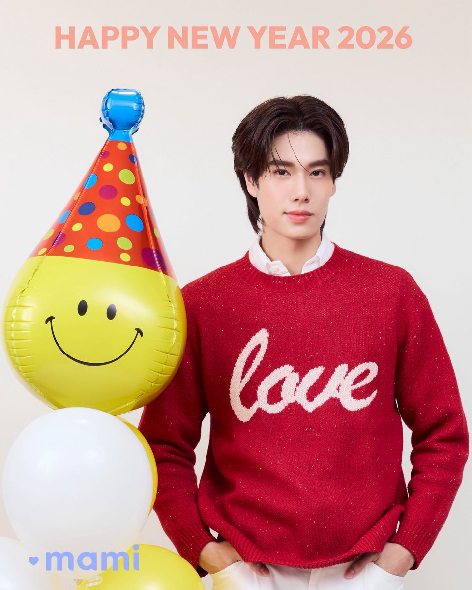 mamicosofficial's tweet image. Spreading love and smiles into 2026! 🎈
ส่งความรักและรอยยิ้มสู่ปี 2569💖
ขอให้ปีนี้เต็มไปด้วยความสุข เสียงหัวเราะ และช่วงเวลาที่แสนวิเศษ 🤗 @phuwintang 

Happy New Year! May your year be filled with joy, laughter, and wonderful moments! ✨

#MamiBrand #MamiCosmetics #MamixPhuwin…