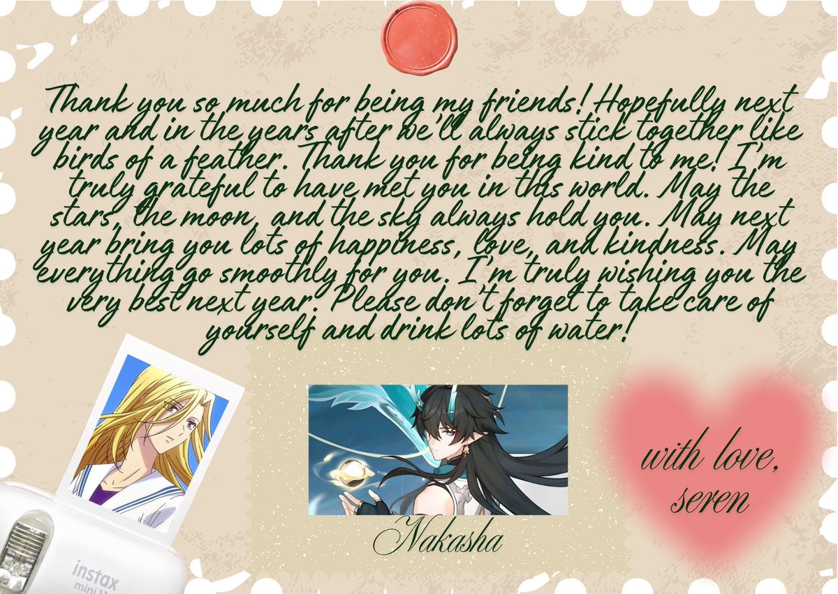 fuvtile's tweet image. Ada hadiah nyimuy dari orang nyimuy, @Ainherjar. Terima kasih udah dua kali merayakan tahun baru, tunggu tahun baru selanjutnya ya

Ya Allah lindungi akun Seren
Ya Allah sehatkan akun Seren
Ya Allah jaga akun Seren
Ya Allah sayangi akun Seren