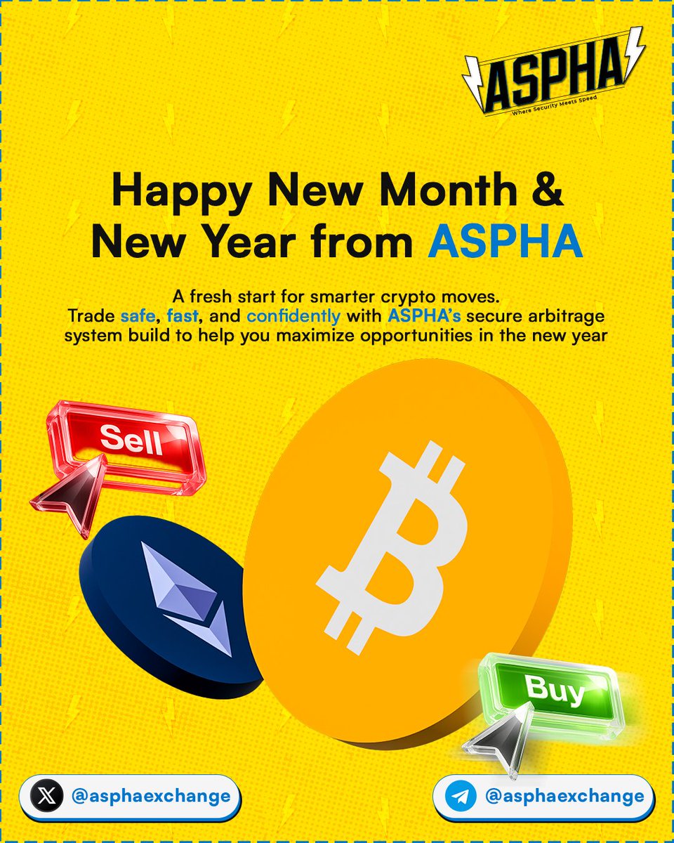 Asphaexchange's tweet photo. New month. New year.
Trade smarter with Aspha ⚡ https://t.co/tQaYOrC1e6