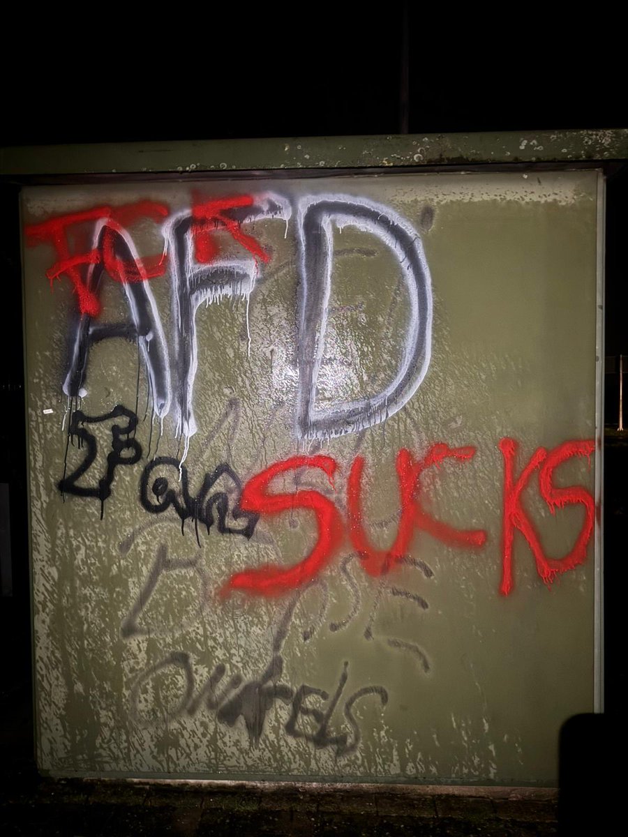 Im Neuen Jahr gleich mal Vandalismus begangen 👀