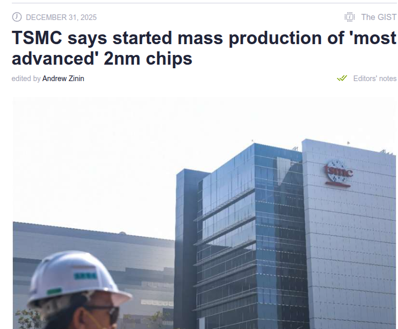 tsmc 2nm article