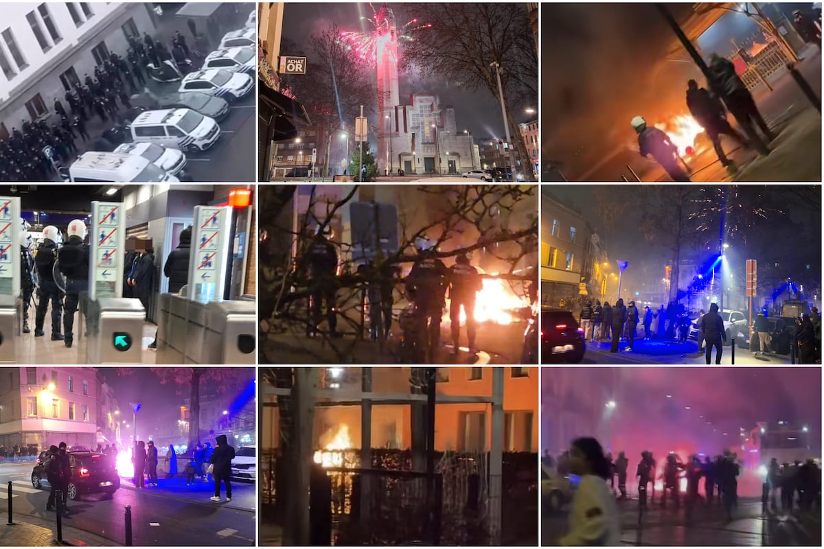 DHBruxelles's tweet image. Nouvel An à Bruxelles : plusieurs dizaines d’interventions pour des incendies, un ambulancier agressé et des véhicules de secours ciblés par des feux d'artifice dhnet.be/regions/bruxel…