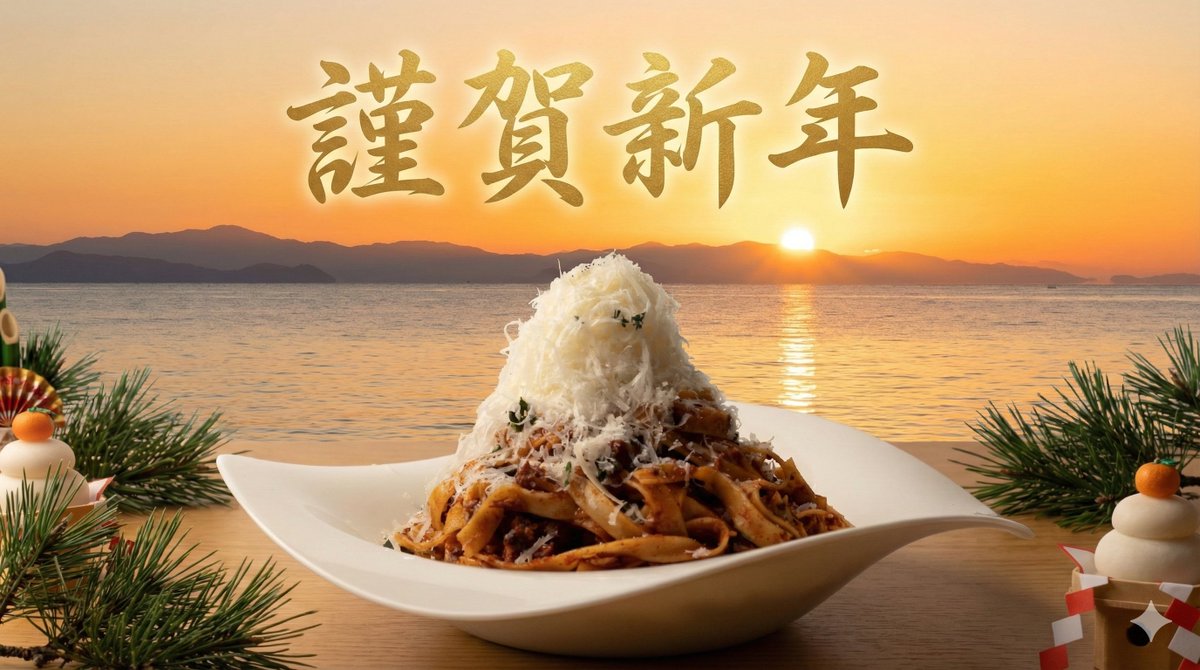 junji_ishikawa's tweet photo. 元旦はおせちを食べてください。
以降、ボロネーゼも良いかと存じます。
本年もよろしくお願いします。 https://t.co/ko35aLhKPR