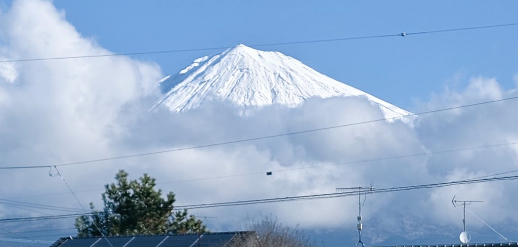 今年は雲を纏うマウンテンです
